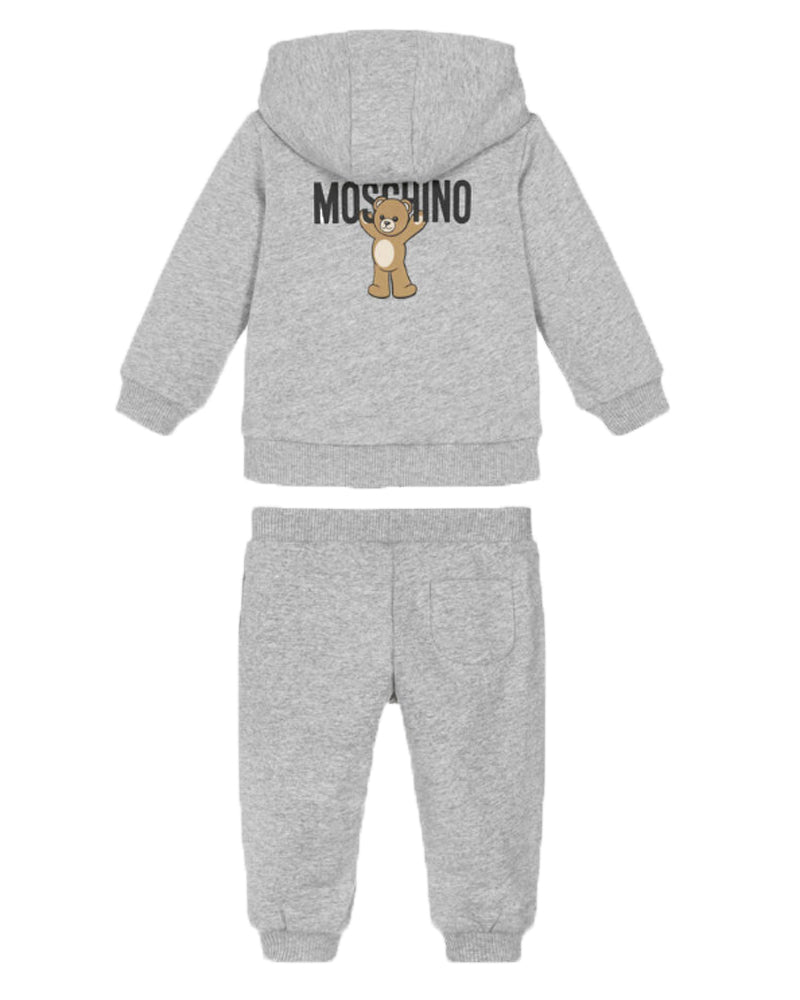 
  
    Moschino
  
 Baby Grey Bear Logo Tracksuit