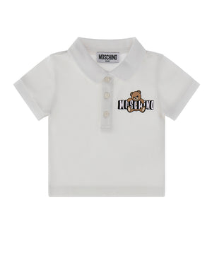 
  
    Moschino
  
 Baby Boys White Bear Polo