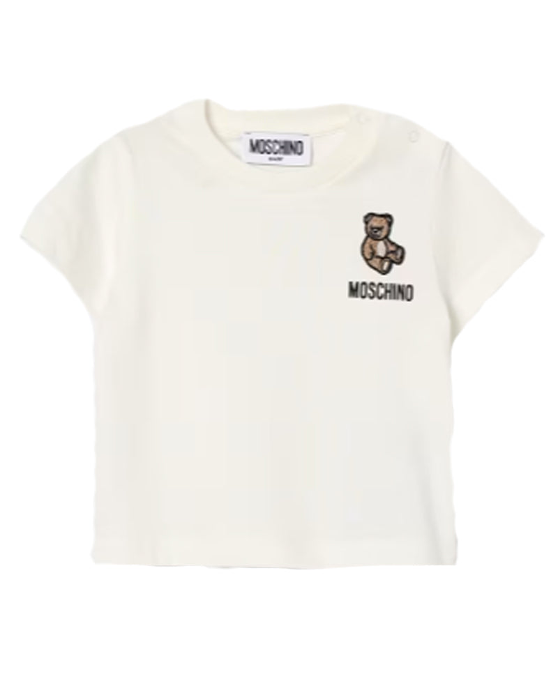 
  
    Moschino
  
 Baby Ivory Bear T-Shirt