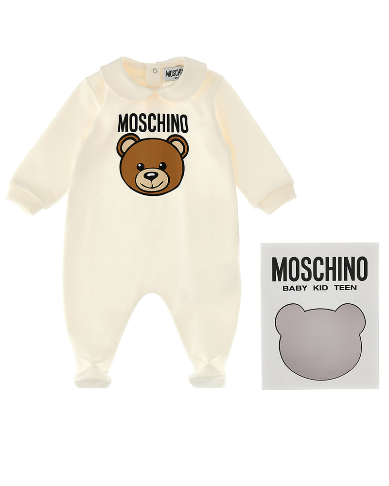 Baby White Teddy Onesie