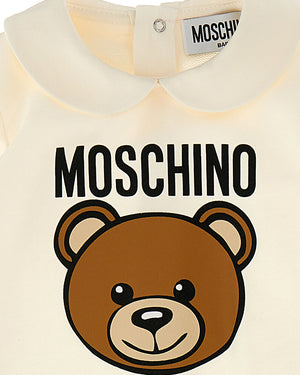 
  
    Moschino
  
 Baby White Teddy Onesie