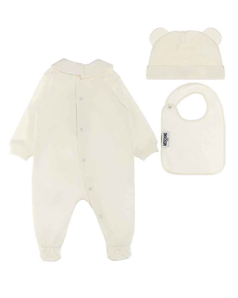 
  
    Moschino
  
 Baby Ivory Bear 3 Piece Gift Set