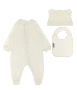 
  
    Moschino
  
 Baby Ivory Bear 3 Piece Gift Set