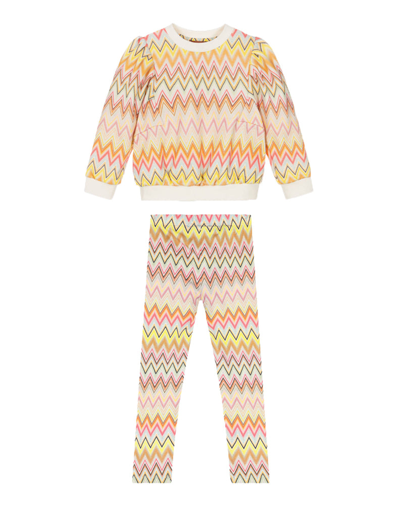 Girls Multi/Print Sweater &amp; Legging Set