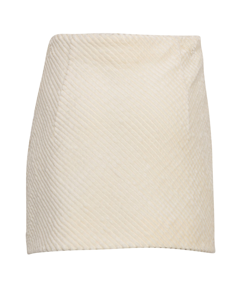 Girls Ivory Corduroy Skirt