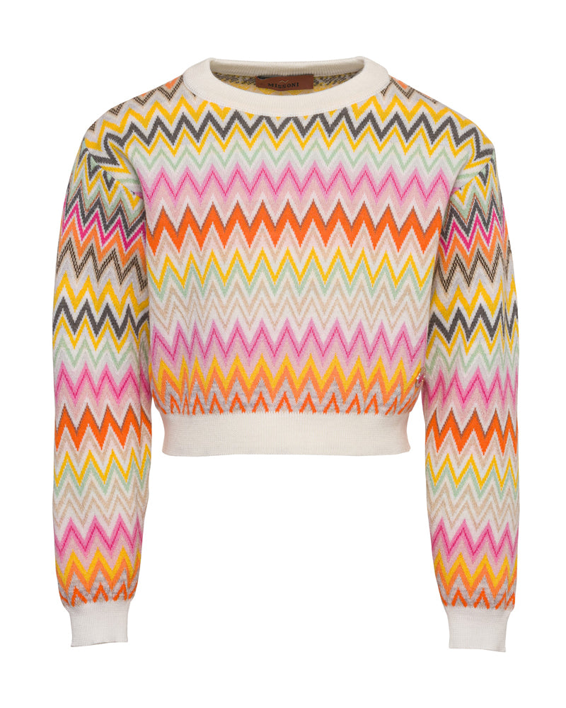 Girls Multi/Print Knit Sweater