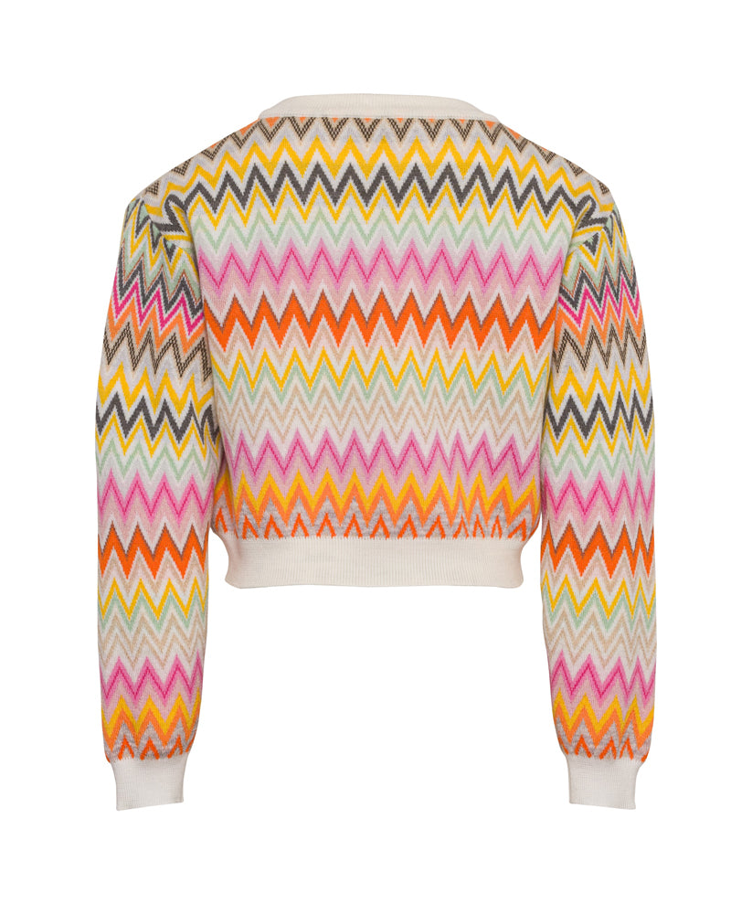 Girls Multi/Print Knit Sweater