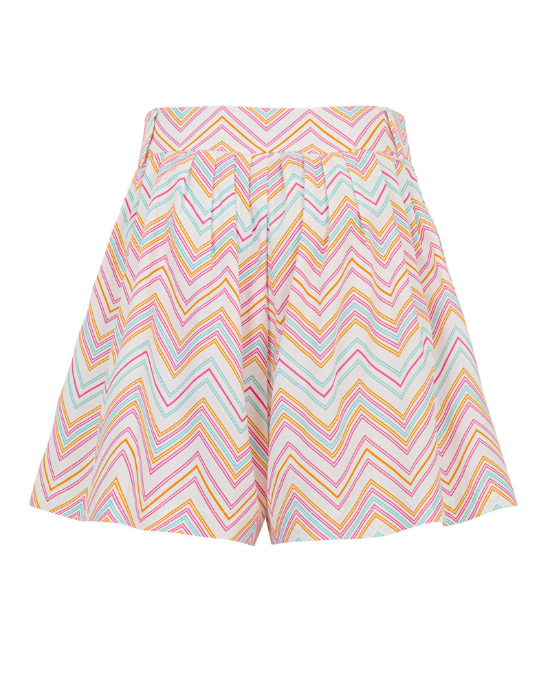 Girls Multi/Print ZigZag Shorts