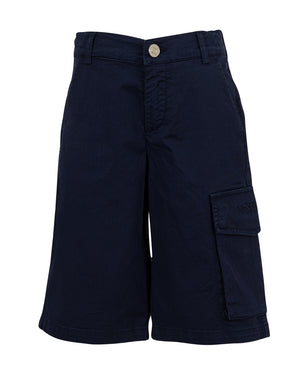 
  
    Missoni
  
 Boys Navy Cotton Twill Shorts