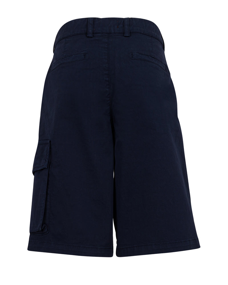 Boys Navy Cotton Twill Shorts