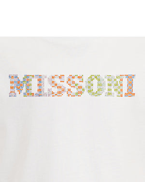 
  
    Missoni
  
 Girls White Studded Logo T-Shirt