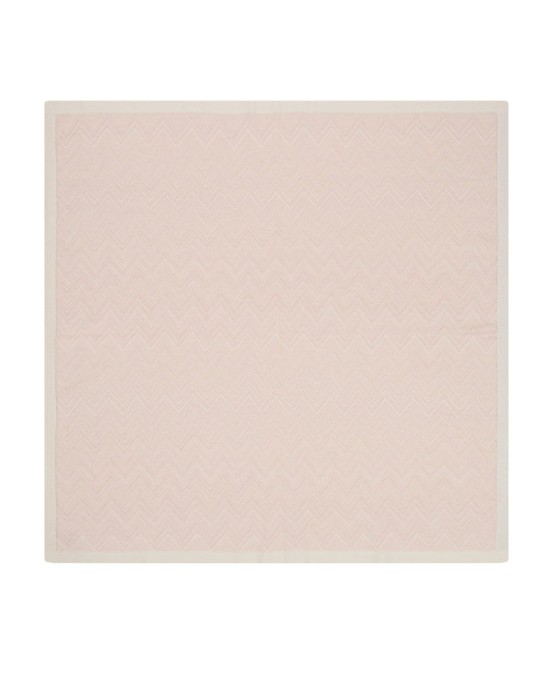 Baby Girls Pink Zigzag Knit Blanket