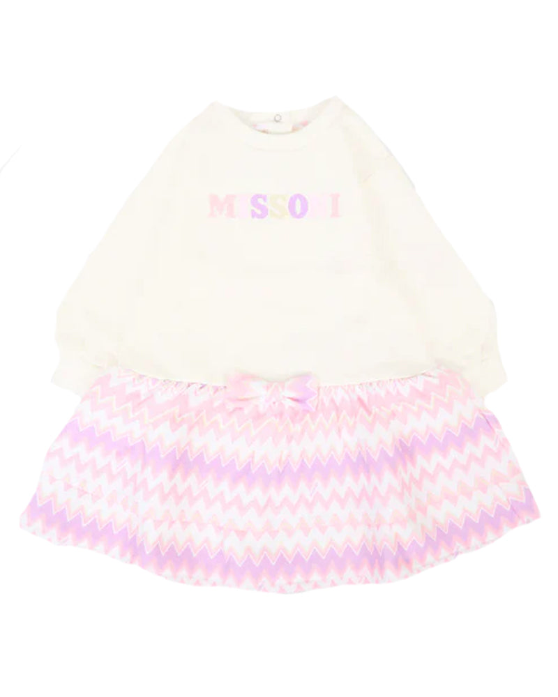 Baby Girls Multi/Print Logo Sweater Dress