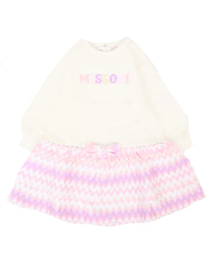
  
    Missoni
  
 Baby Girls Multi/Print Logo Sweater Dress