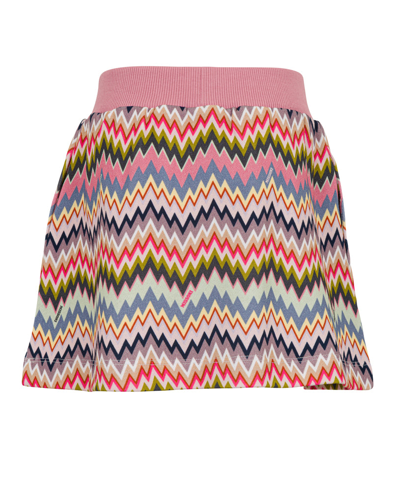 Girls Multi/Print Zigzag Skirt