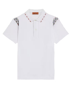 
  
    Missoni
  
 Boys White Cotton Polo