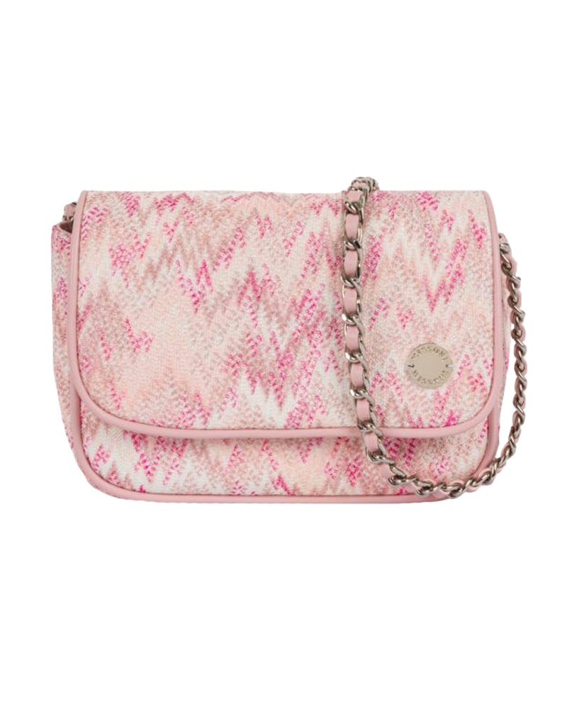 
  
    Missoni
  
 Girls Pink Chevron Shoulder Bag