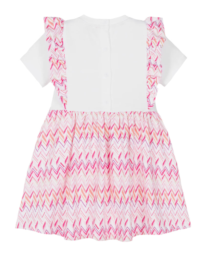 
  
    Missoni
  
 Baby Girls Pink Chevron Jersey Dress