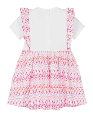 
  
    Missoni
  
 Baby Girls Pink Chevron Jersey Dress