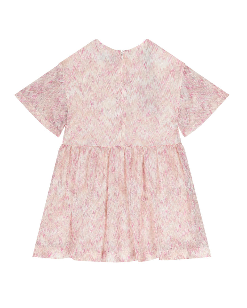 
  
    Missoni
  
 Girls Pink Chevron Knit Dress