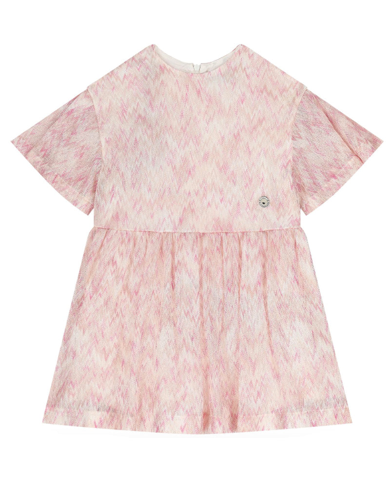 
  
    Missoni
  
 Girls Pink Chevron Knit Dress