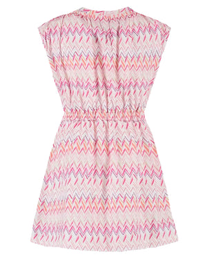 
  
    Missoni
  
 Girls Pink Chevron Jersey Dress