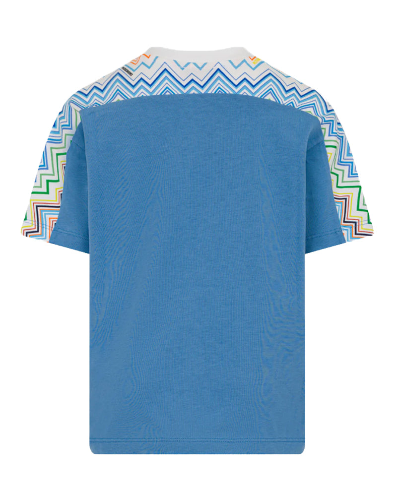 
  
    Missoni
  
 Boys Blue Cotton T-Shirt & Short Set