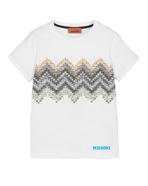 
  
    Missoni
  
 Boys White Chevron T-Shirt