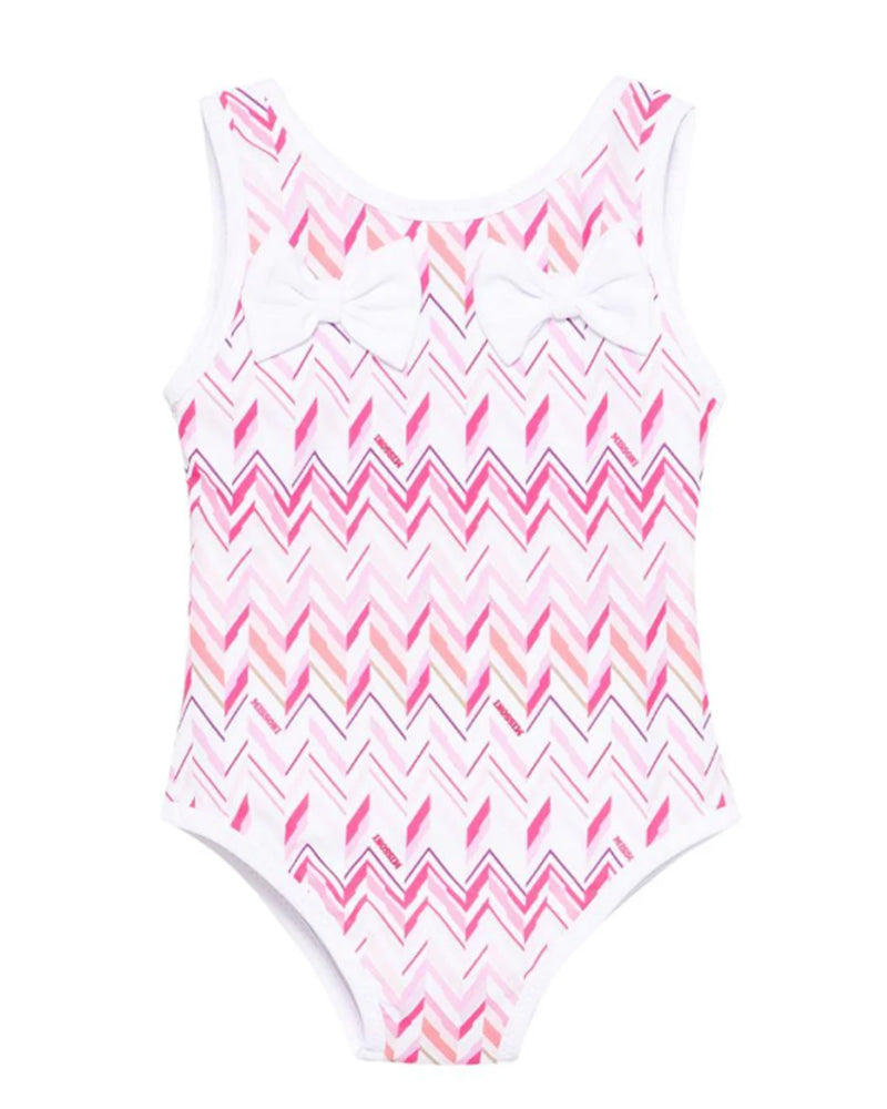 
  
    Missoni
  
 Baby Girls Pink Chevron Swimsuit
