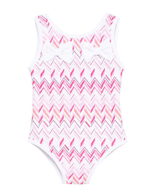 
  
    Missoni
  
 Baby Girls Pink Chevron Swimsuit