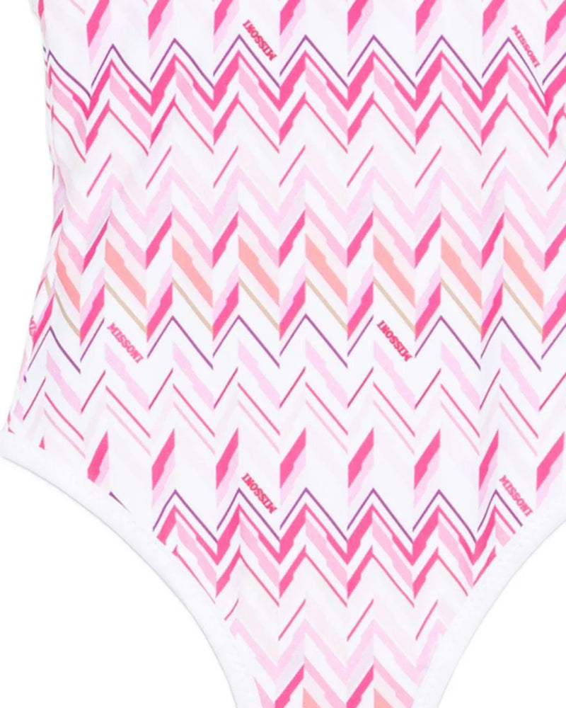 
  
    Missoni
  
 Baby Girls Pink Chevron Swimsuit