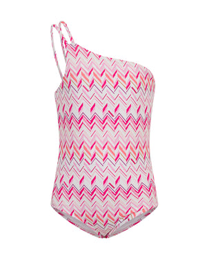 
  
    Missoni
  
 Girls Pink Chevron Swimsuit