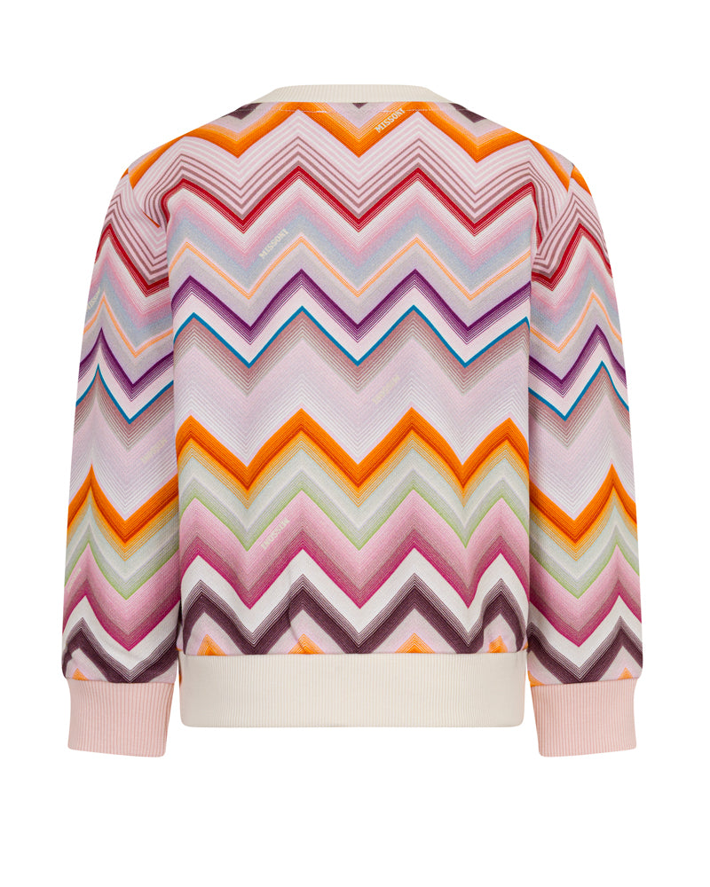 
  
    Missoni
  
 Girls Multi/Print Chevron Sweatshirt