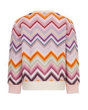 
  
    Missoni
  
 Girls Multi/Print Chevron Sweatshirt