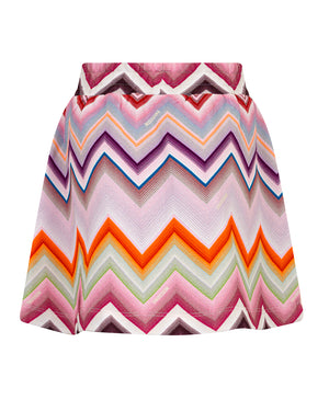 
  
    Missoni
  
 Girls Pink Multi/Print Chevron Skirt