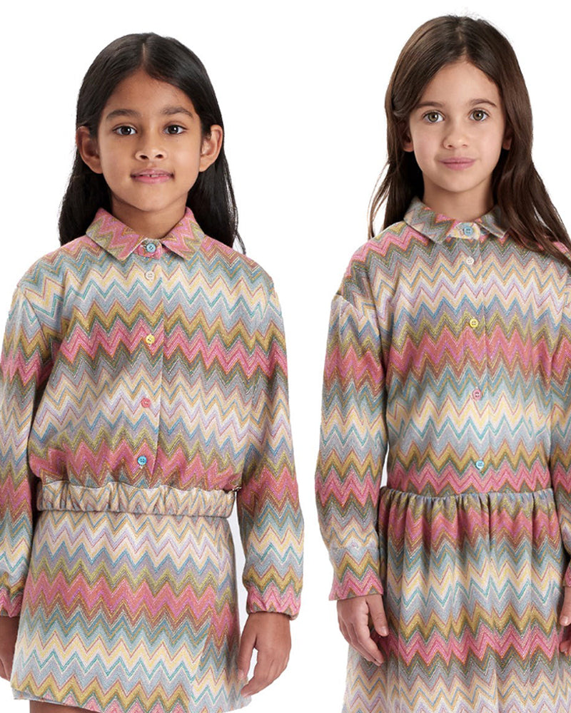 Girls Multi/Print Blouse &amp; Skort Set