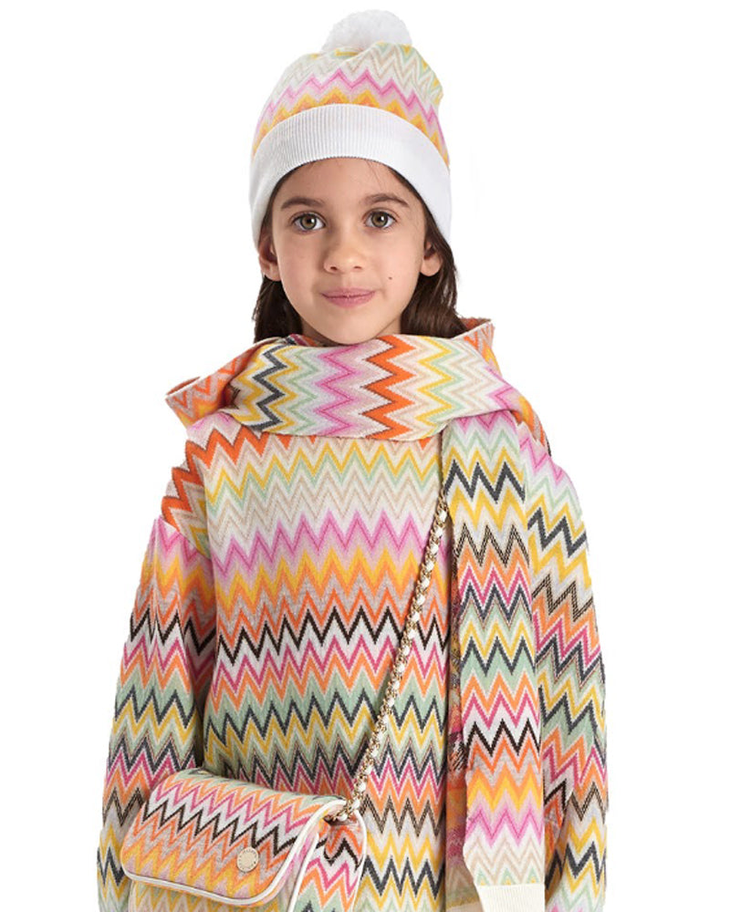 Girls Multi/Print Knit Sweater