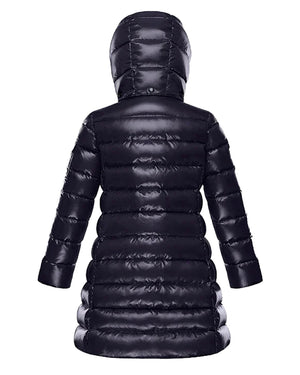 
  
    Moncler
  
    Enfant
  
 Girls Navy Moka Long Down Jacket