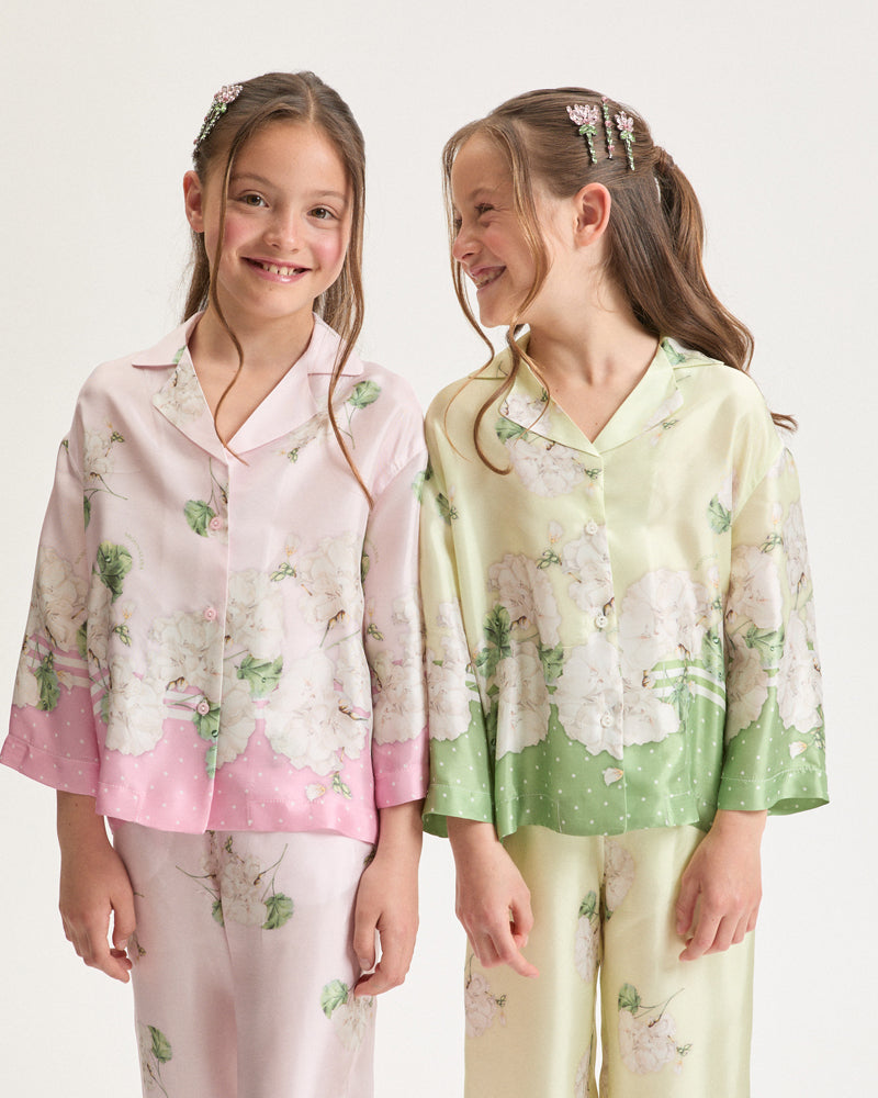 
  
    Monnalisa
  
 Girls Pink Floral Pants