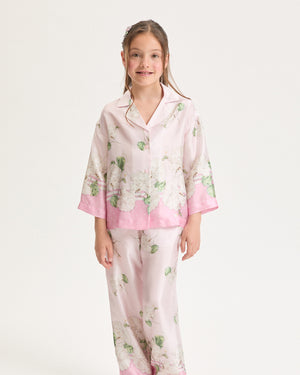 
  
    Monnalisa
  
 Girls Pink Floral Pants