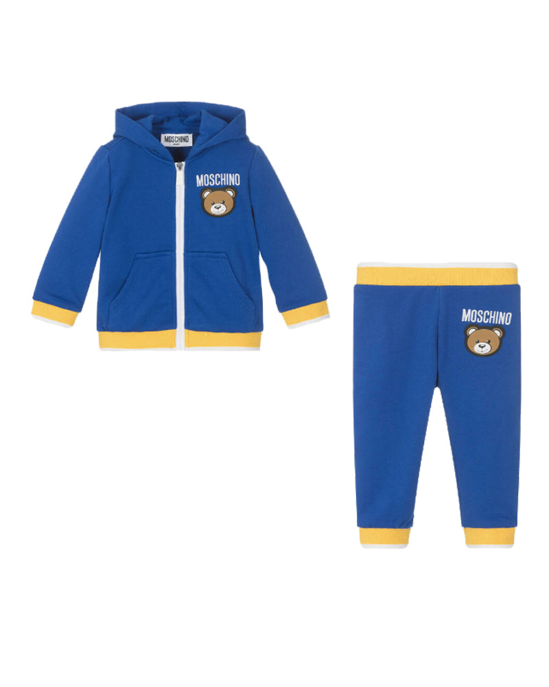 Baby Boys Blue Hooded Tracksuit