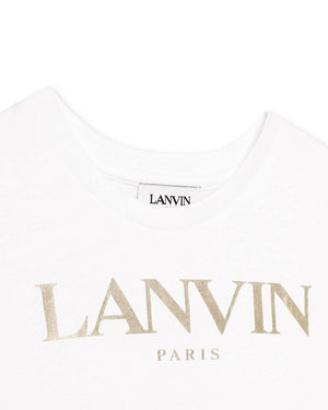 
  
    Lanvin
  
 Girls White Logo T-Shirt