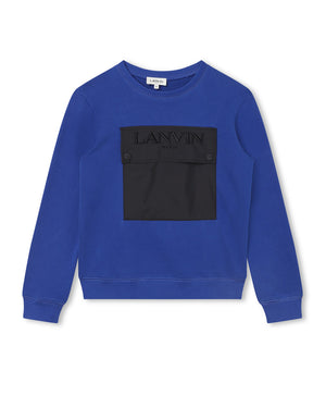 
  
    Lanvin
  
 Boys Blue Sweatshirt