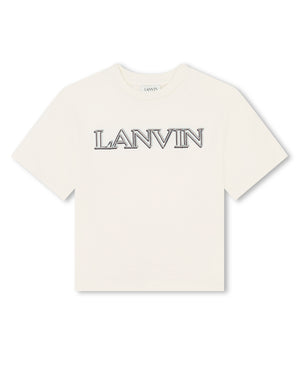 
  
    Lanvin
  
 Boys Ivory Logo T-Shirt