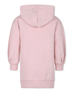 
  
    Lanvin
  
 Girls Pink Hooded Logo Sweater Dress