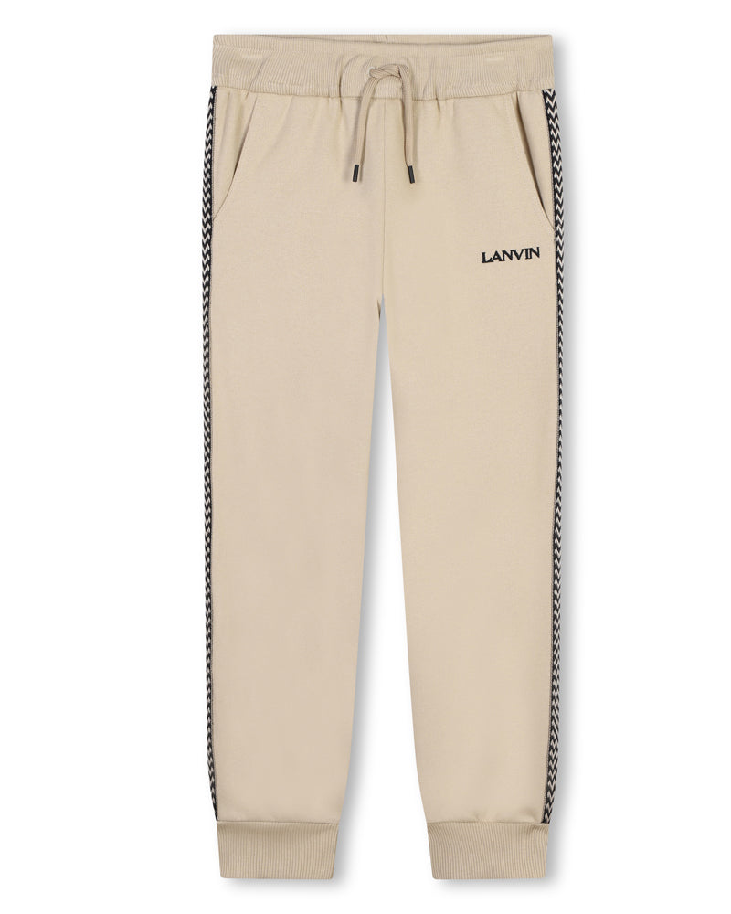 Boys Beige Track Pants