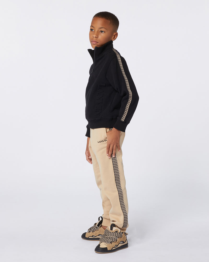 Boys Beige Track Pants