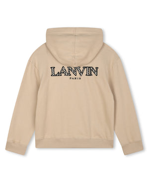 
  
    Lanvin
  
 Boys Beige Hooded Sweater