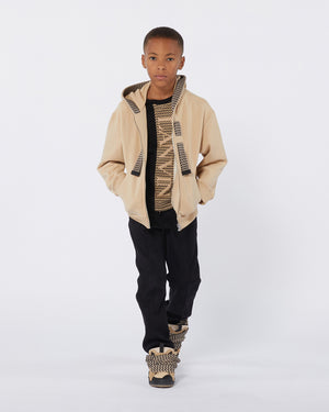 
  
    Lanvin
  
 Boys Beige Hooded Sweater