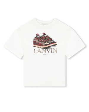 
  
    Lanvin
  
 Boys Ivory Logo T-Shirt